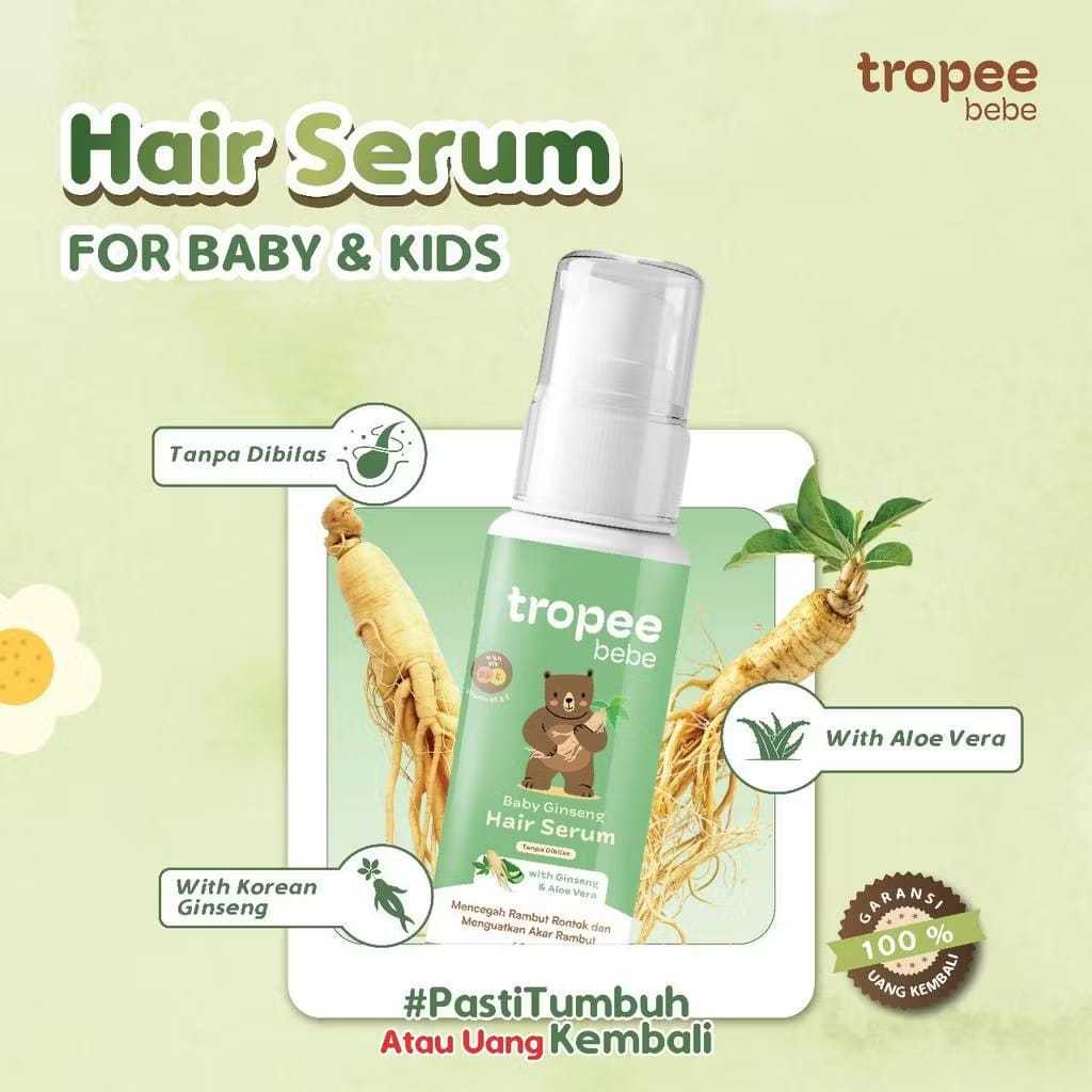 Tropee Bebe Hair Serum 60ml | Serum Penumbuh Rambut Bayi dan Anak | Serum Rambut Bayi & Anak