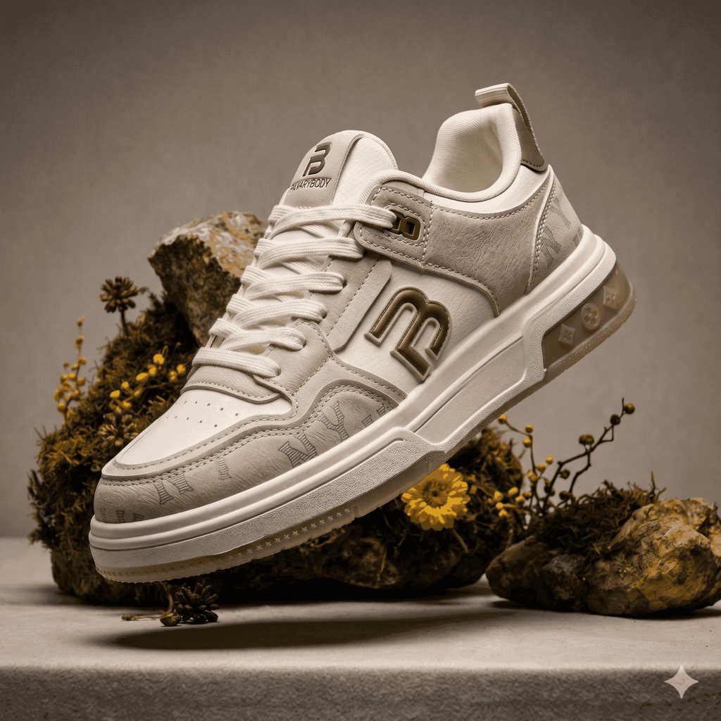 PANARYBODY Sepatu Pria Sneakers Pria Sepatu Cowok Hitam Dan Putih Nyaman DIpakai Sepatu Kuliah QN662