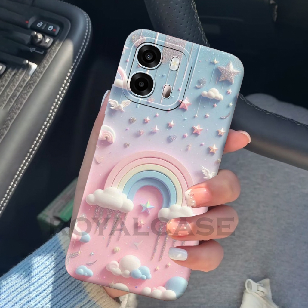Softcase Oppo A6s A6x A6t A6 A6t Pro - Silikon - Motif Pelangi - Bumper - Fashion Case