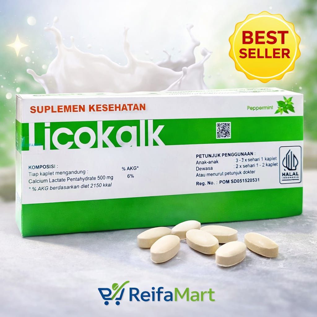 Licokalk  - Suplemen Kalsium untuk Kesehatan Tulang
