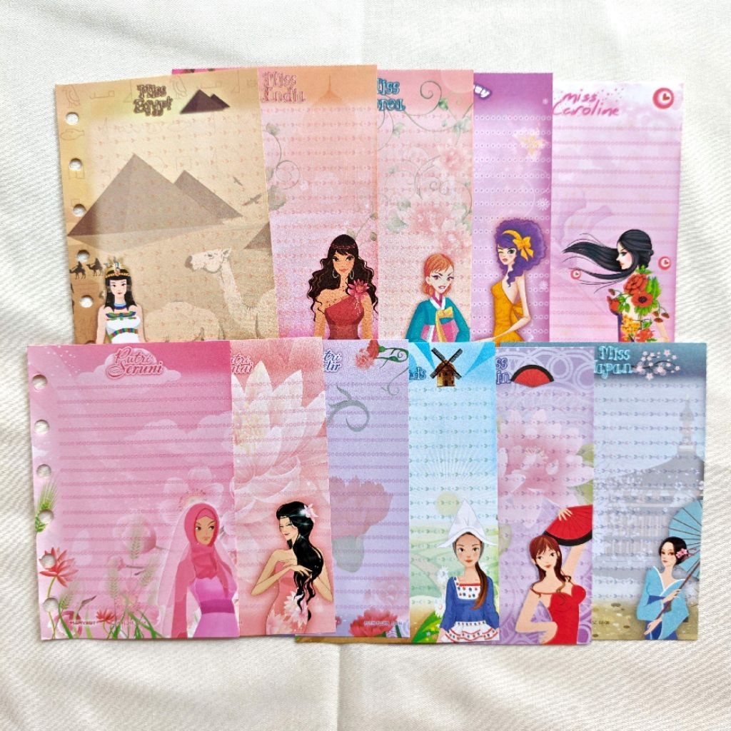 (HARGA PER LEMBAR) Kertas Binder Kecil Harvest A7 / Kertas Orji / Kertas Binder Mini / Loose Leaf Mi