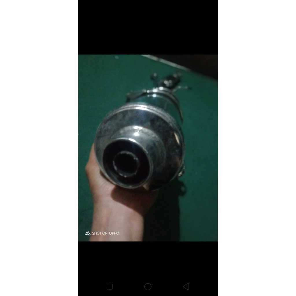 KNALPOT ORIGINAL YAMAHA SCORPIO Z (STANDAR BAWAAN PABRIK)