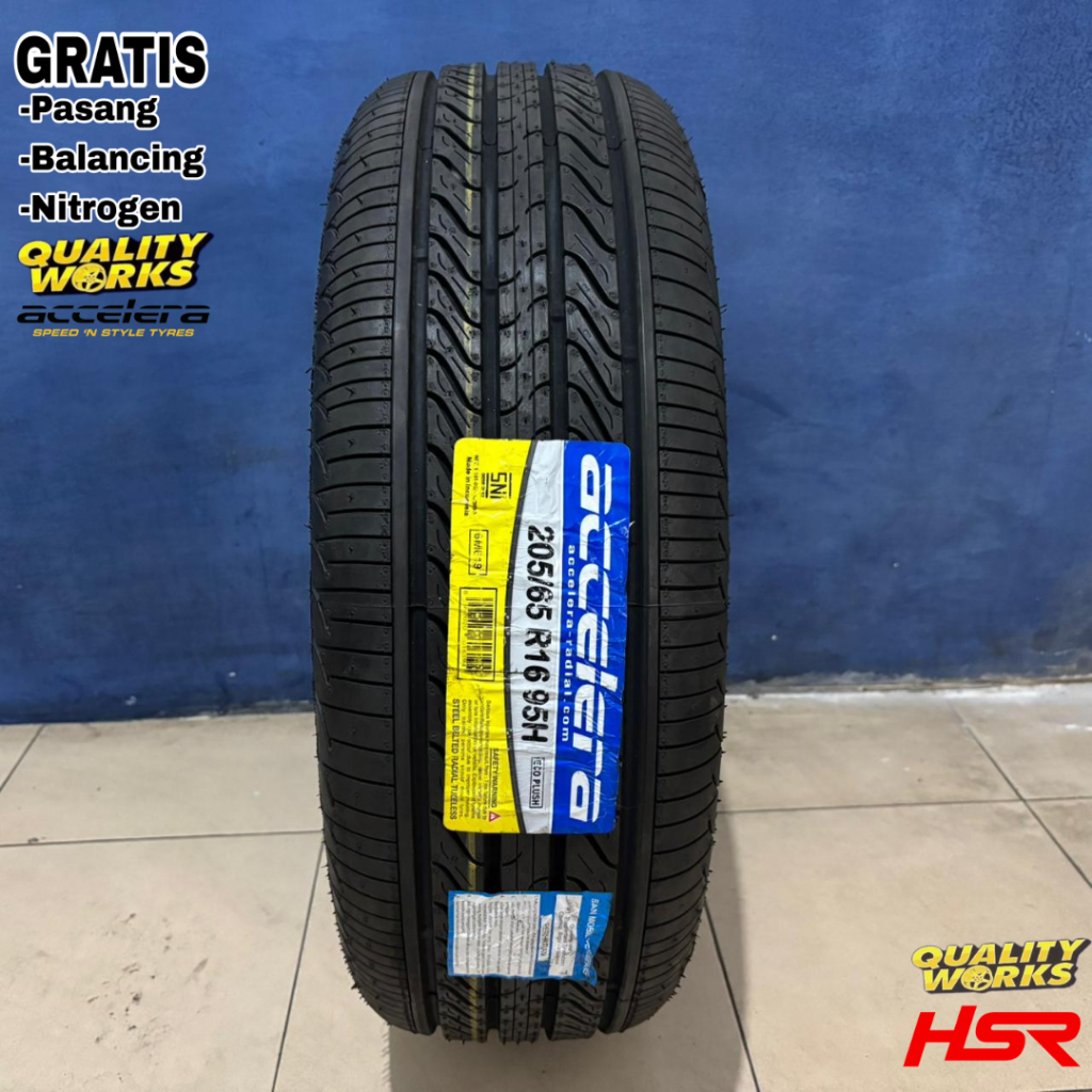 BAN MOBIL 205 65 R16 ACCELERA ECOPLUSH - BAN RING 16 UKURAN 205/65 R16 TUBLLES