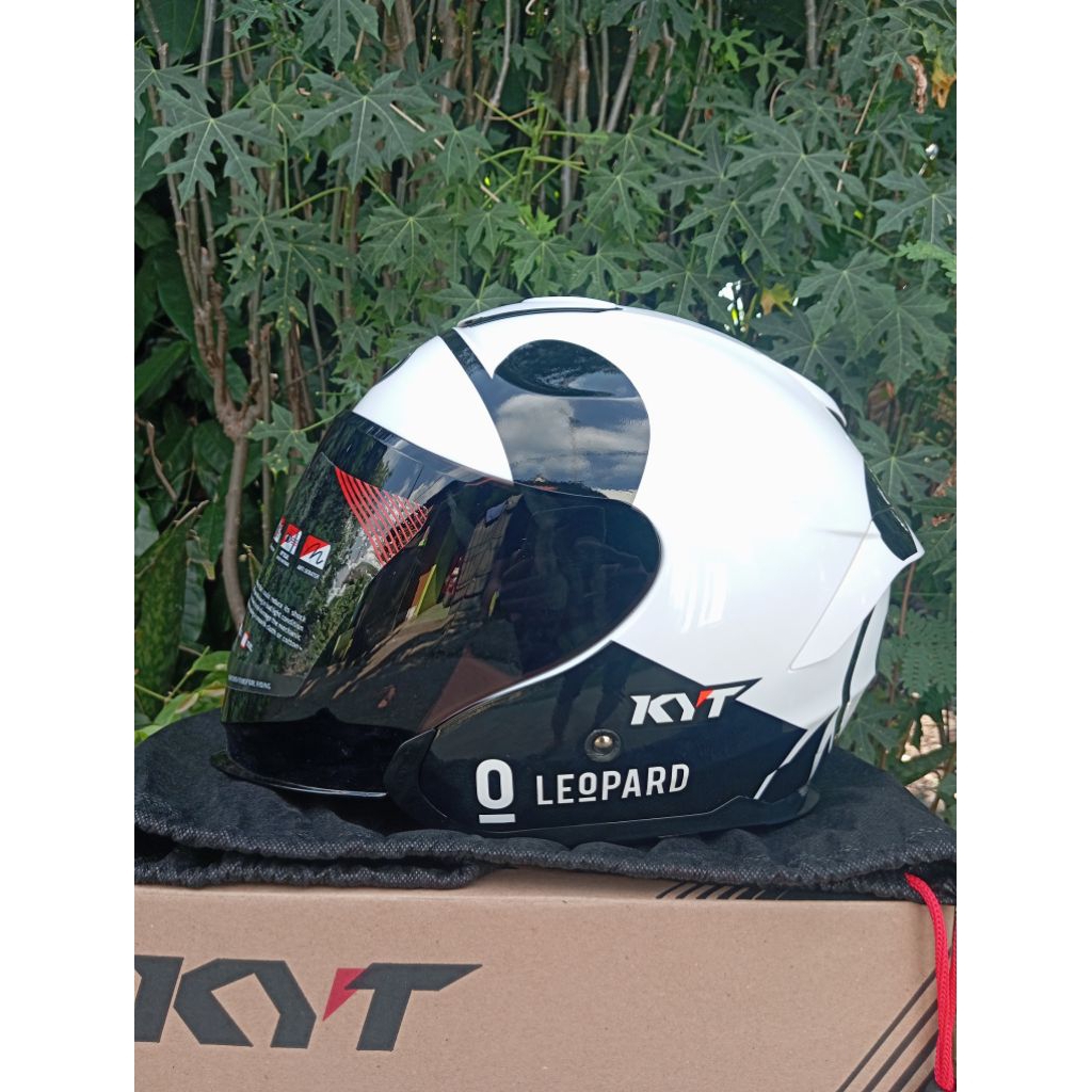 HELM KYT KYOTO RANGER 2.0 LEOPARD PANDA