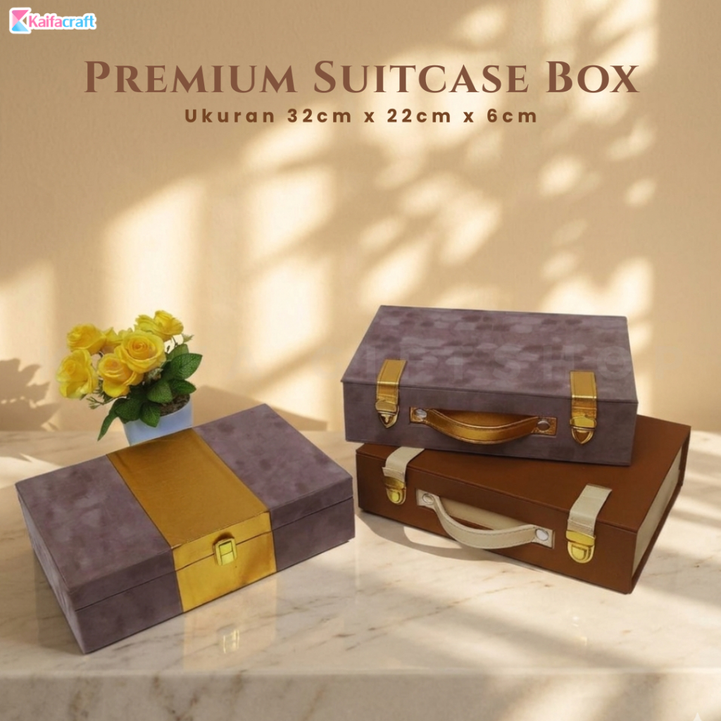 BOX SUEDE ALBUM FOTO | BOX KULIT ALBUM FOTO UKURAN 30 X 20