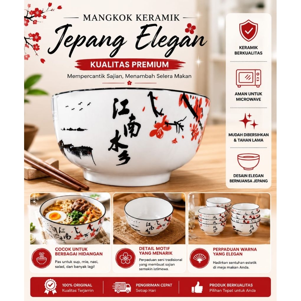 Mangkok Keramik Jepang