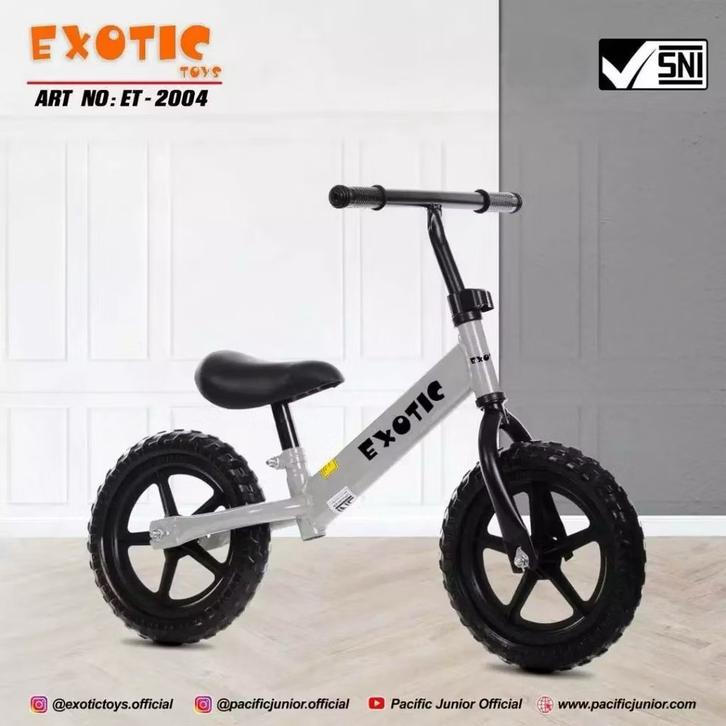 EXOTIC Balance Bike / Push Bike / Sepeda Balance anak / Sepeda Keseimbangan anak / Sepeda tanpa peda