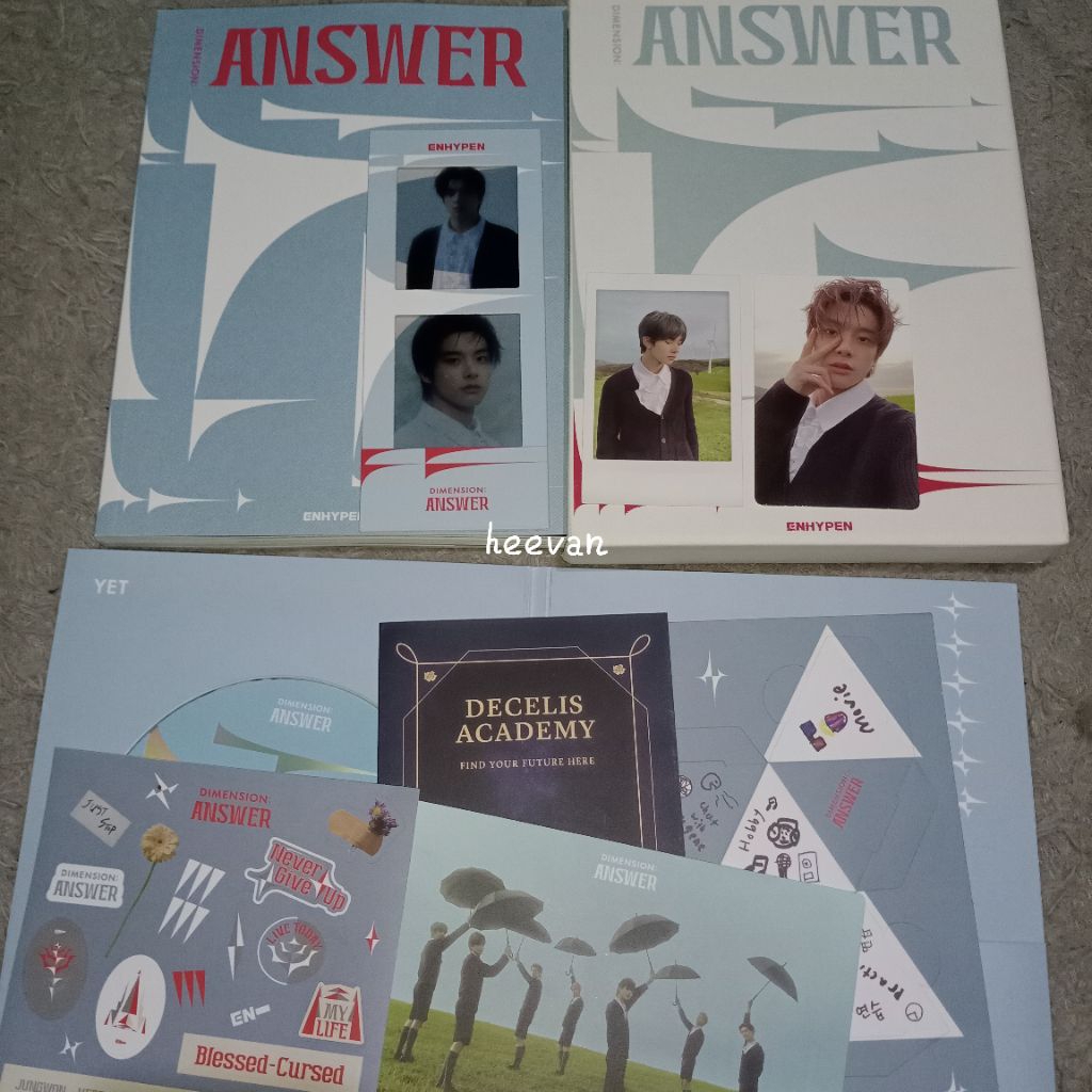 ALBUM ENHYPEN DIMENSION ANSWER YET FULL SET