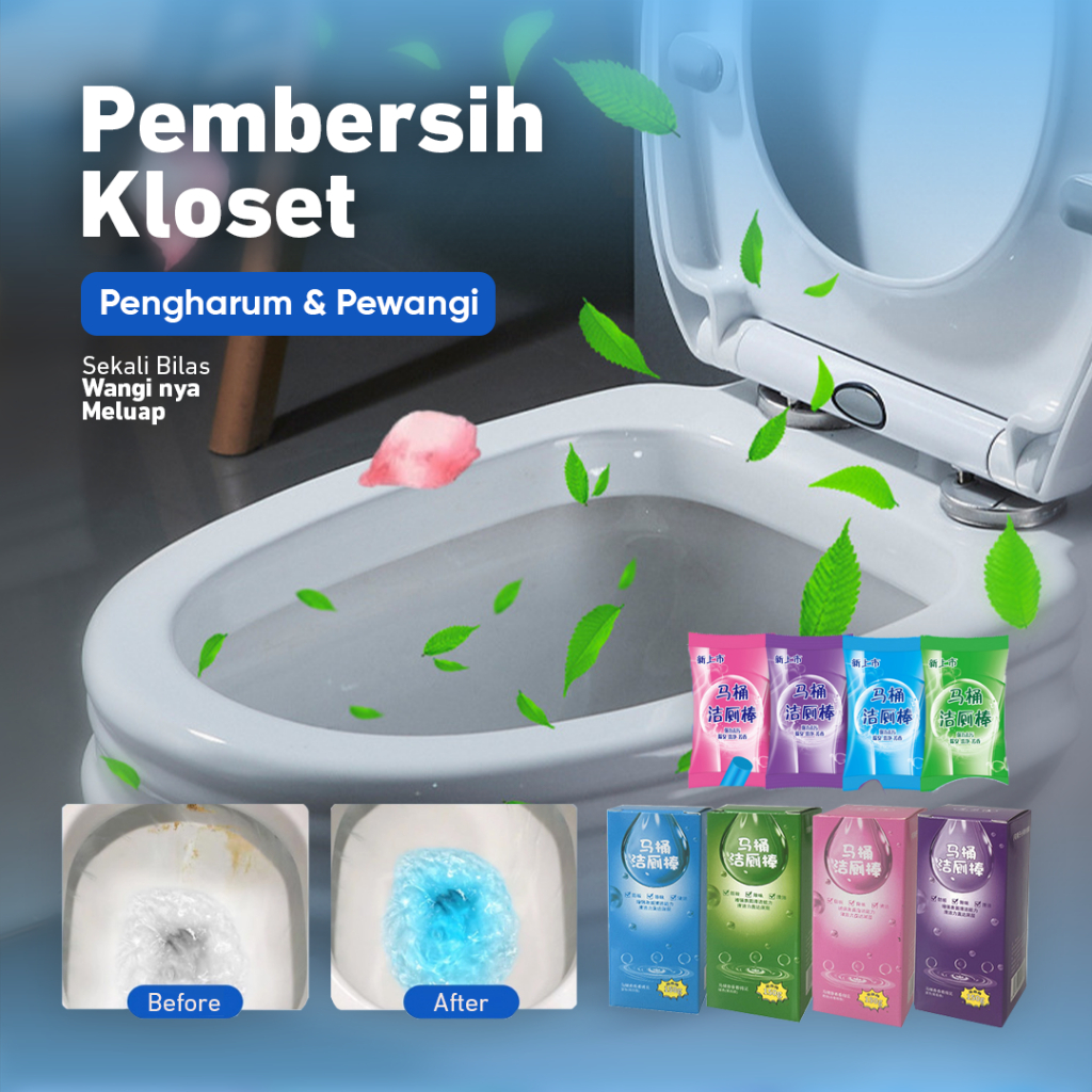 Pembersih Pewangi Toilet | Gel Stik Pengharum Kloset Duduk Toilet | Gel Pembersih Kloset Duduk WC