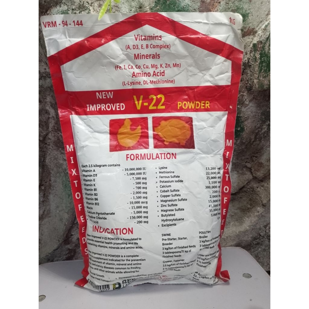 [1KG] V-22 Vitamin Ternak Bubuk – Booster Pertumbuhan Cepat, Hemat Pakan, Ternak Lebih Lahap & Sehat