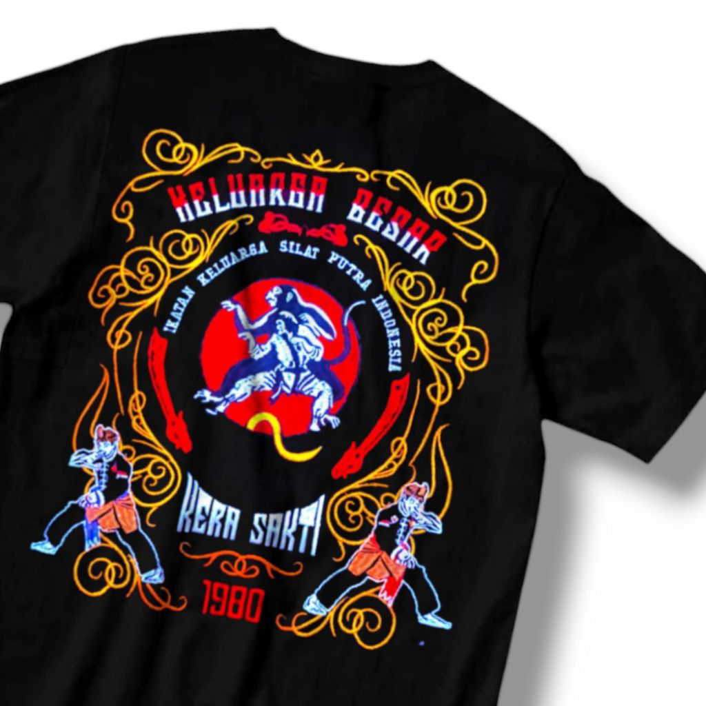 Kaos iks.pi kera sakti / baju kaos 110 bordir iks.pi kera sakti /kaos hitam Iks.pi kera sakti