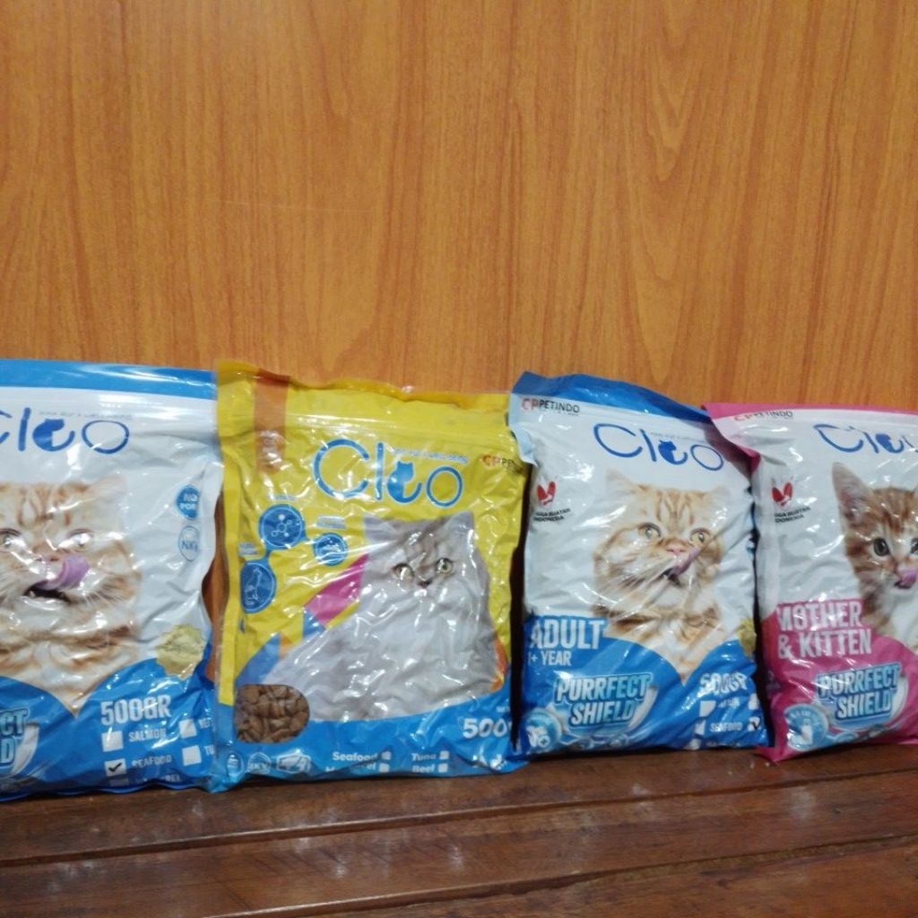 Makanan Kucing Kering Cleo 500 Gram