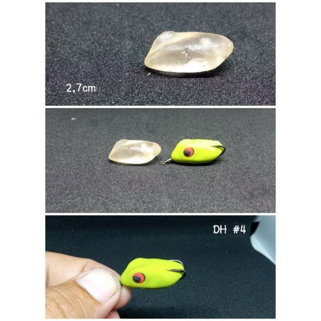 molding soft frog 2,7cm / cetakan soft frog