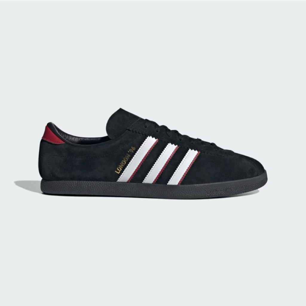 ( BDGSNKRS ) Sepatu Adidas City Series London'96 Core Black White Better Scarlett