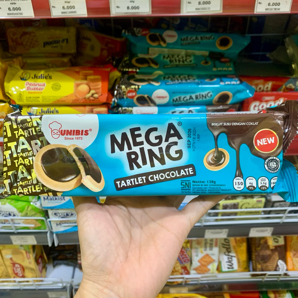 Unibis Mega Ring Chocolate 120g