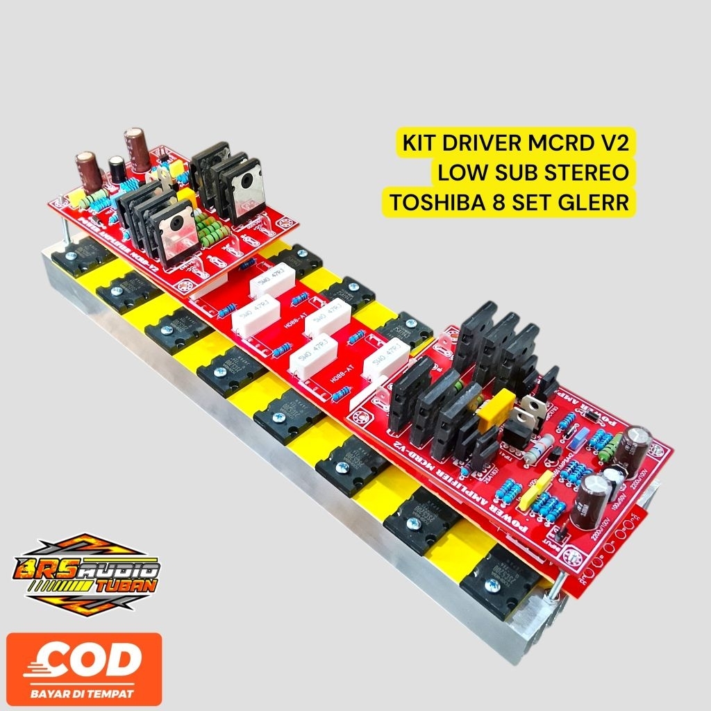 KIT DRIVER MCRD V2 LOW SUB SPESIAL STEREO PLUS 8 SET TOSHIBA GLER HOREG