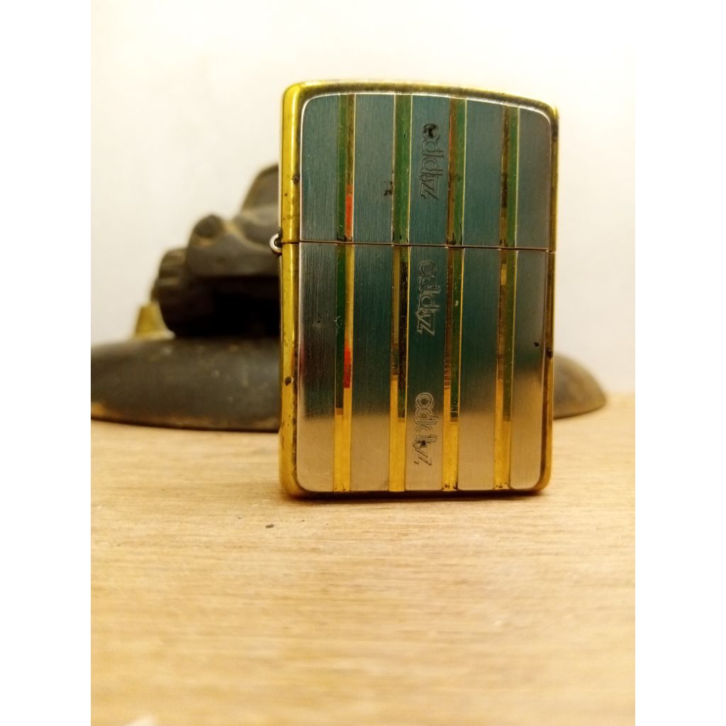 original Zippo gold silver romawi 1994