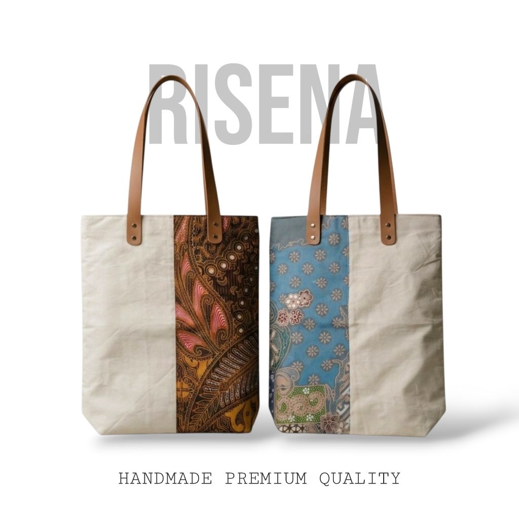 Totebag Batik Wanita Handmade | Tas Totebag Kanvas Batik Premium | Tas Kuliah Fashion Casual