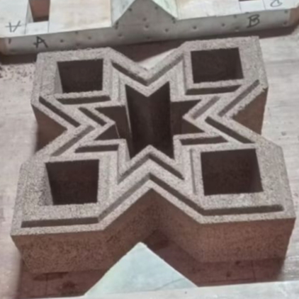 Cetakan Loster Roster Tumbuk Loster beton 1 Muka bahan Kayu 20x20x10