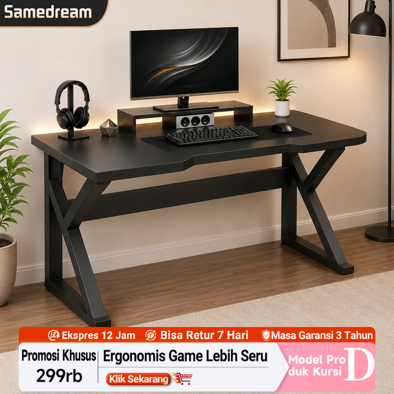 Meja Belajar Minimalis Meja Komputer Modern Meja Gaming untuk Kantor dan Belajar Meja Laptop