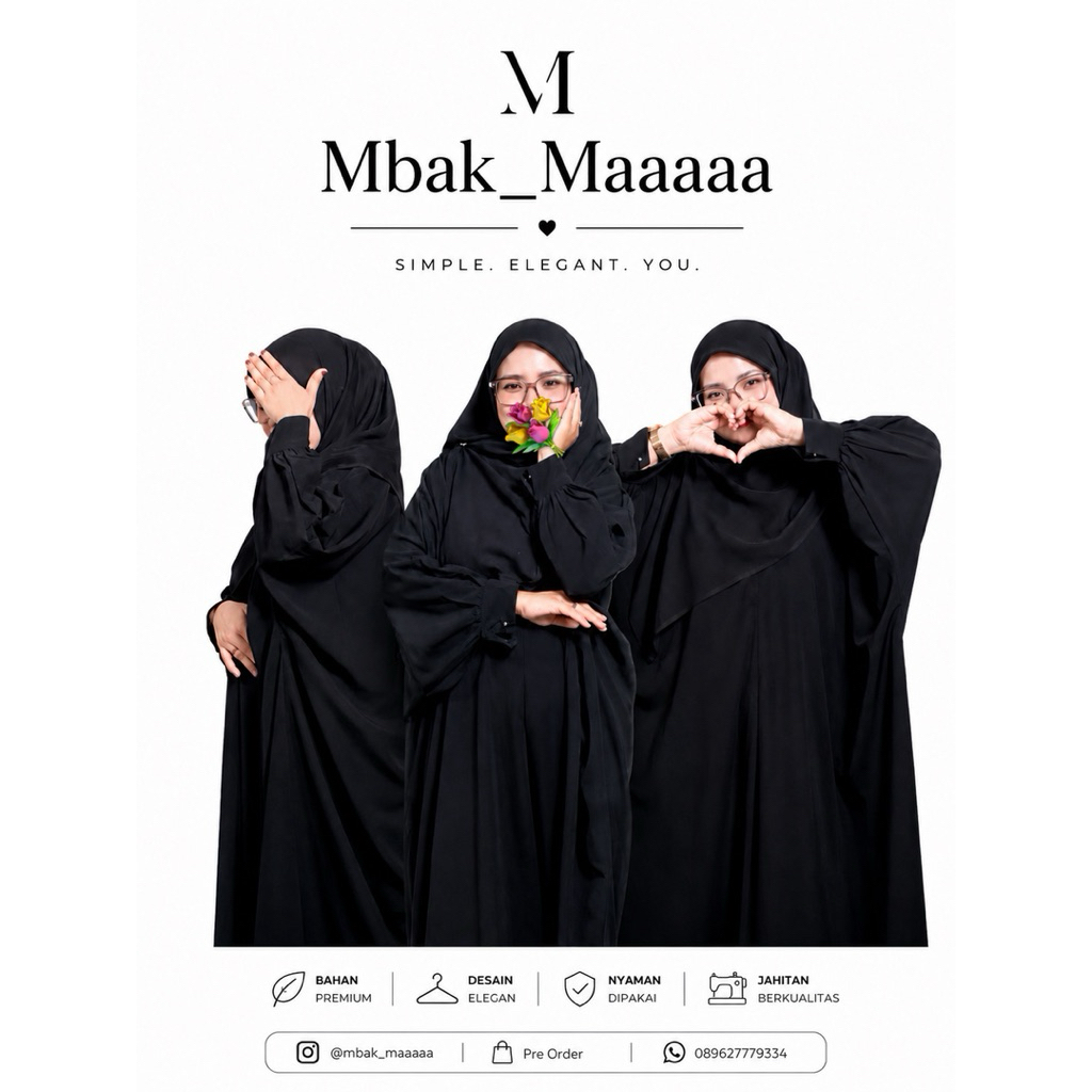 Abaya FURODA bahan premium muslimsh Modern, simple & Elegan