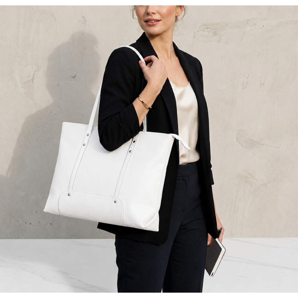 Tas Selempang Wanita Terbaru Persegi Besar Bahan PU Leather Croco Pabric Mewah