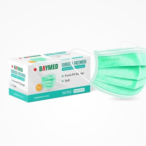 MASKER EARLOOP BAYMED ISI 50'S  - MASKER EARLOOP CANTOL - MASKER HIJAB HEADLOOP