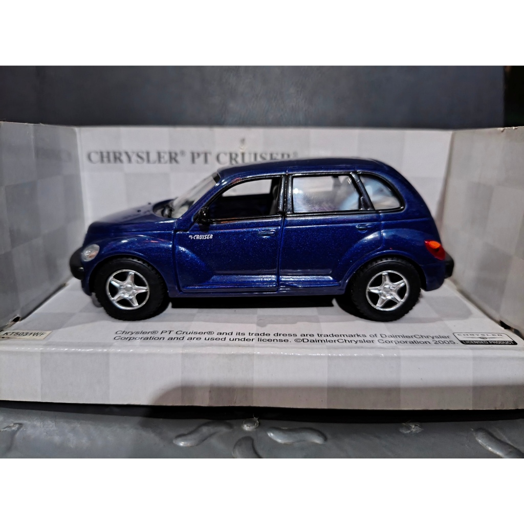 Diecast Kinsmart Miniatur Mobil Chrysler PT Cruiser - Dark Blue