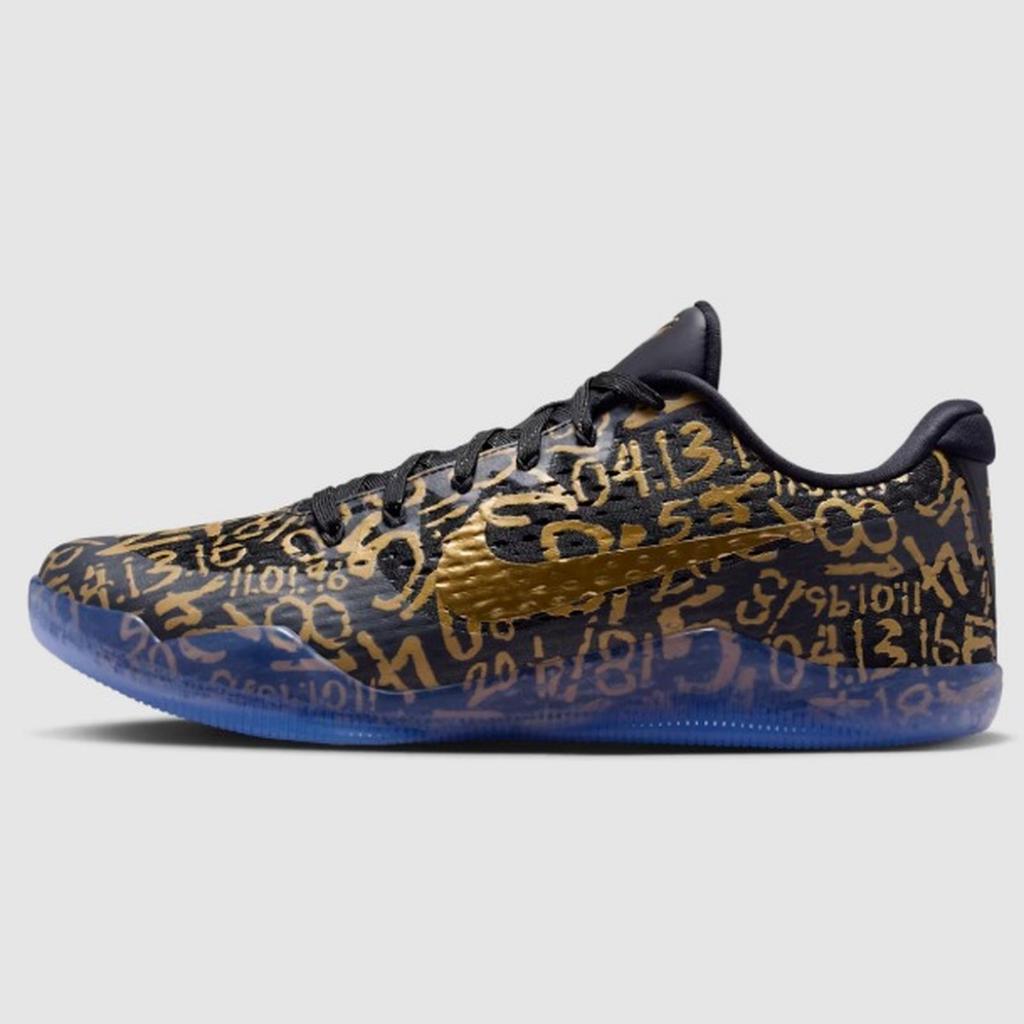 NIKE KOBE 11 PROTRO BLACK METALLIC GOLD MAMBA DAY IU4902-900