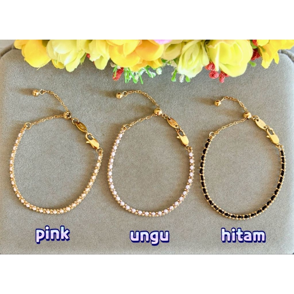 Gelang kait serut tali warna