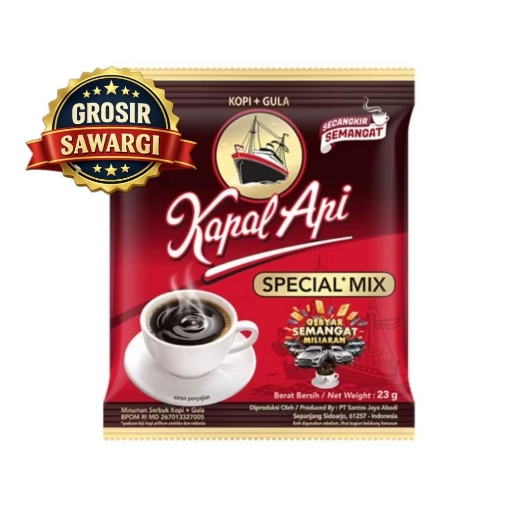 KAPAL API SPECIAL MIX SACHET ORIGINAL 23gx | GROSIR SAWARGI