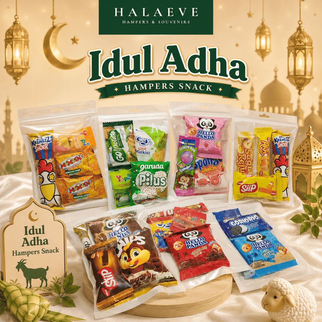 Paket Snack Ulang Tahun Anak IDUL ADHA Lebaran  5000 | Hampers Ciki | Goodie Bag Ultah - HALAEVE