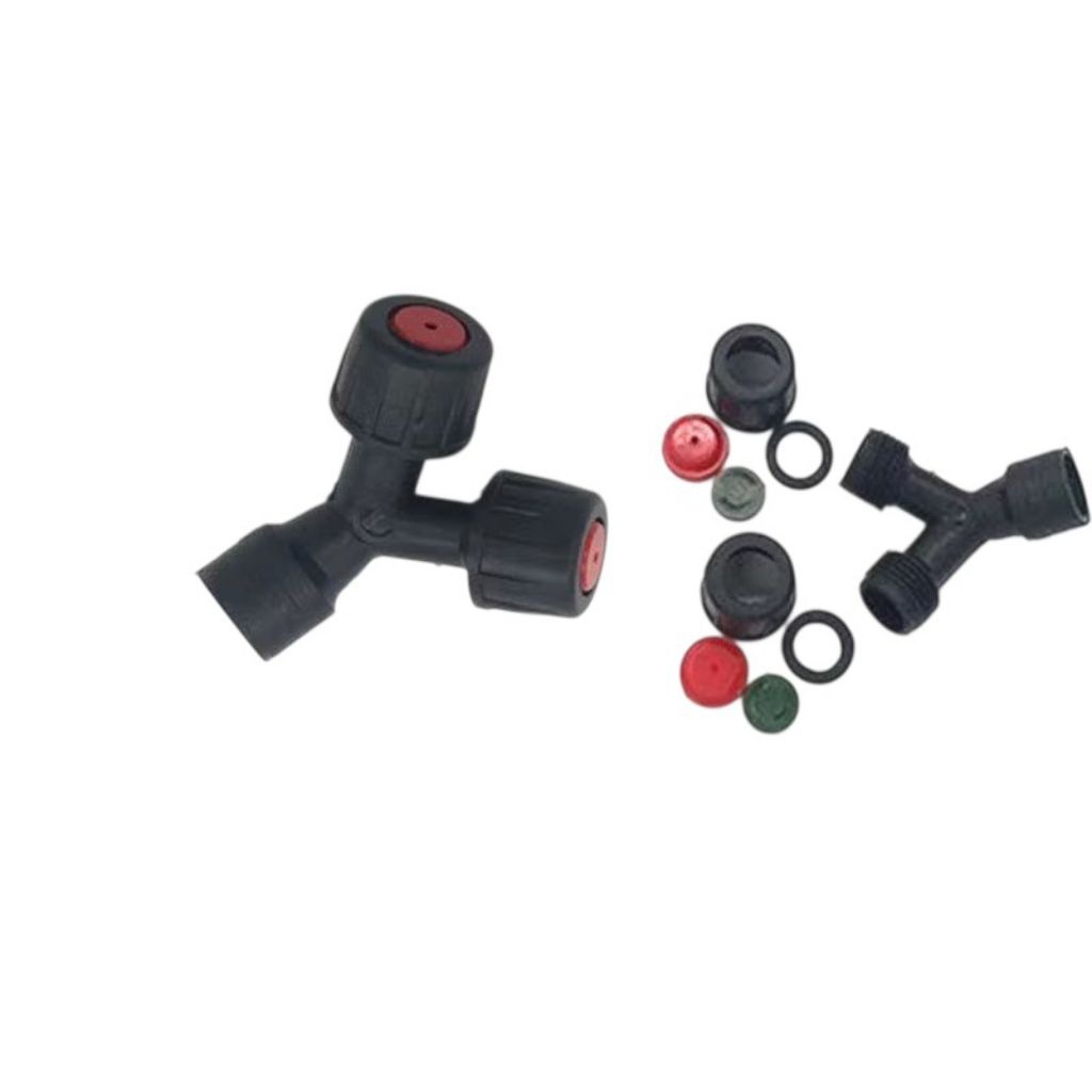 Nozzle spuyer Cabang 2 sprayer elektrik dan manual drat 14mm