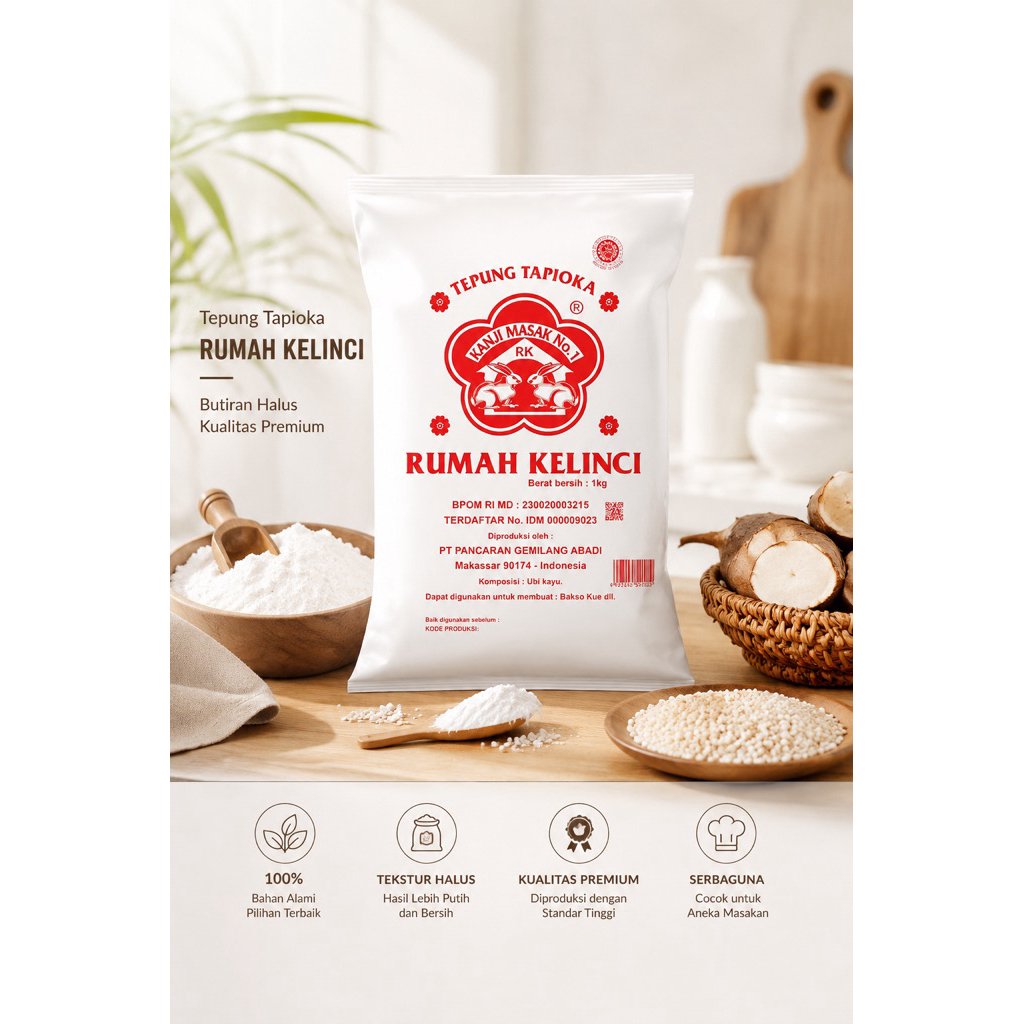 Tepung Tapioca Kanji Rumah Kelinci 1 kg