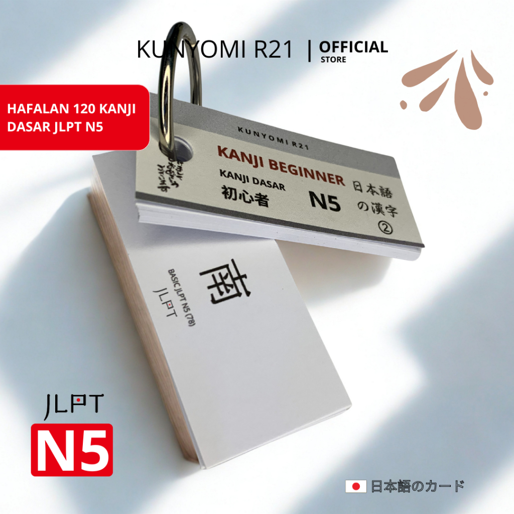 FLASH CARD KANJI N5 120 KANJI
