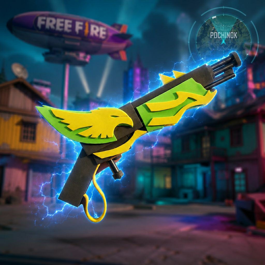 Sg Mata elang , Sg Eagle Gaze , Sg M1887 , Senjata ff , Senjata Free fire , free fire
