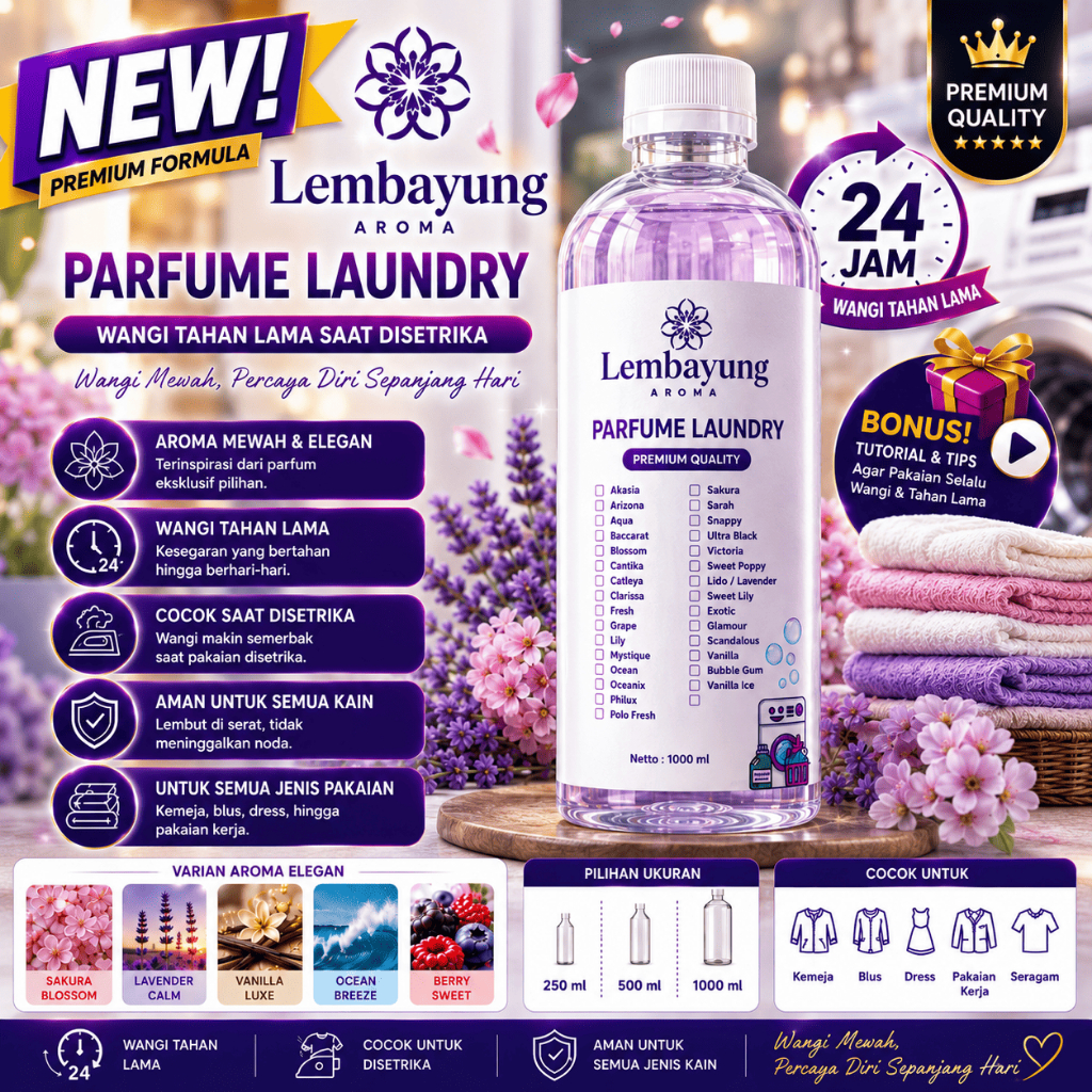 Parfum Pewangi Laundry 1 Liter