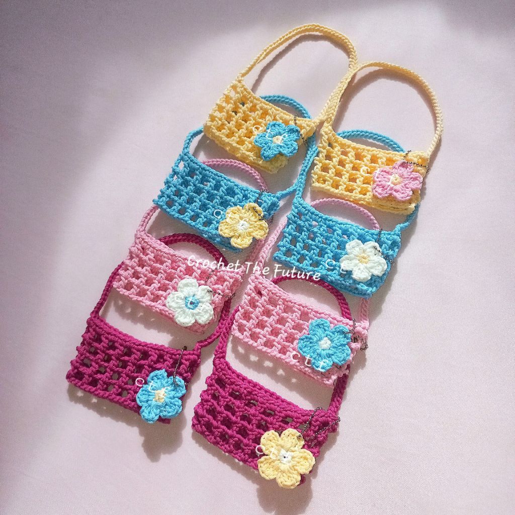 Cup Holder Rajut | Bottle Holder Rajut | Tas gelas botol rajut aesthetic