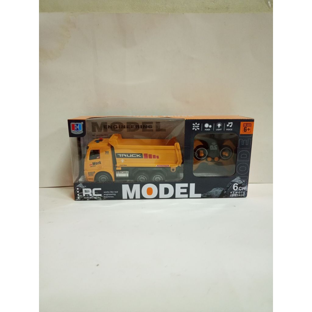 Mainan Truk Remote Control RC Container Truck dengan Lampu dan Suara