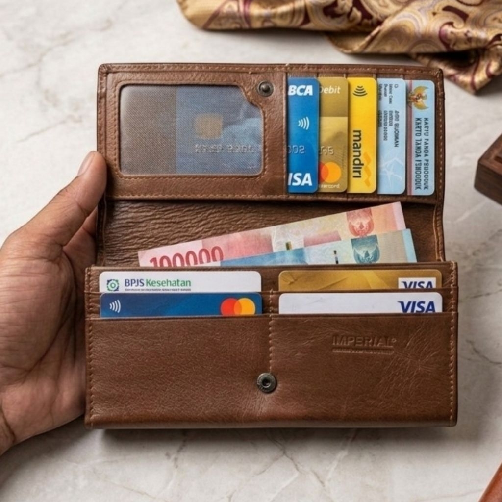 Dompet imperial horse Panjang Dompet Cewe Kulit Sapi Premium