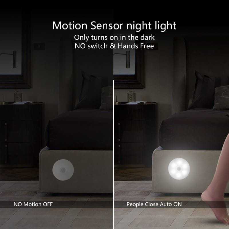 Lampu Sensor Gerak Lampu Hias LED Magnet Sensor Gerak Lampu Sensor Gerak