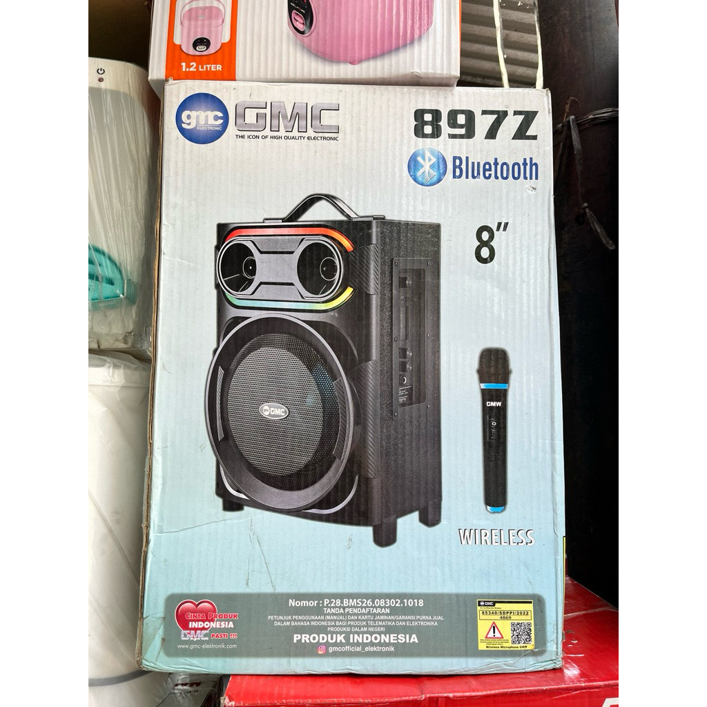 SPEAKER GMC 897Z PLUS MIC WIRELESS - SPEAKER BLUETOOTH GMC - SPEAKER PORTABLE GMC 897S - SPEAKER WIT