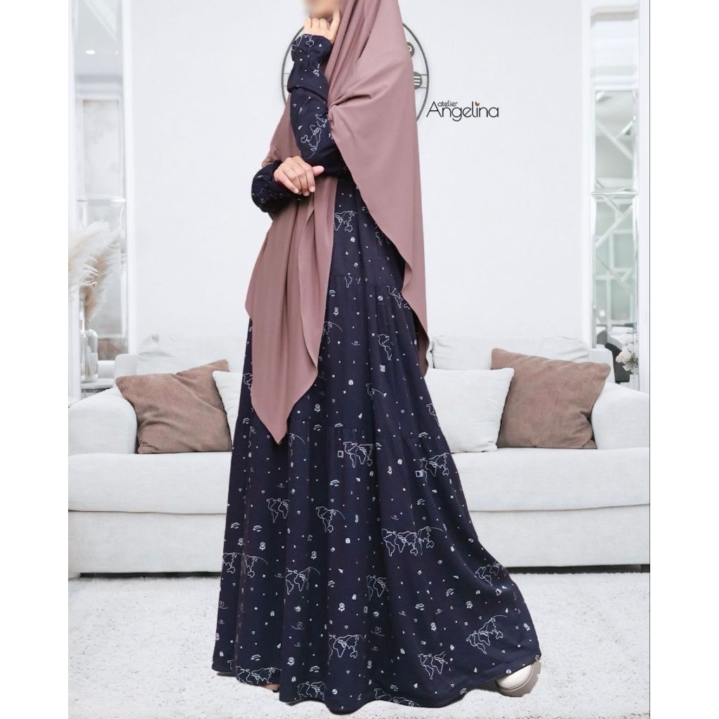 BELLA CELIN DRESS RIHLA SAFA SAND AQSA TWILIGHT MADINAH SKY BY ATELIER ANGELINA EDISI MEI 2026