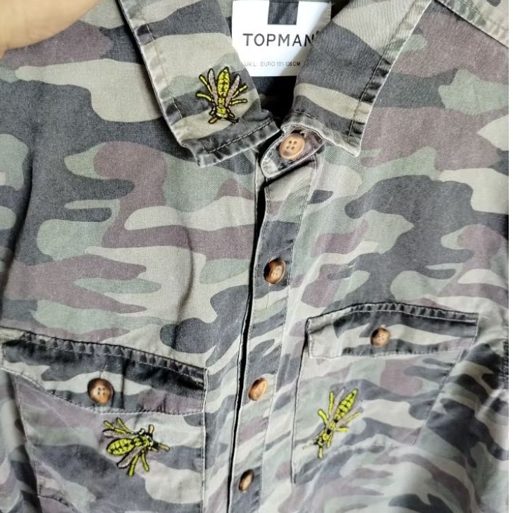 kemeja pria kamuflase SIZE XL topman