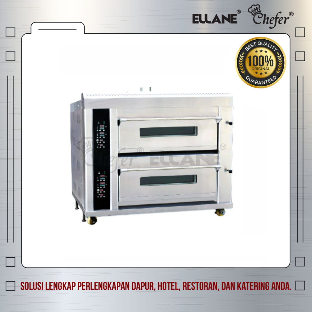 CHEFER 2 DECK 4 TRAYS GAS DECK OVEN