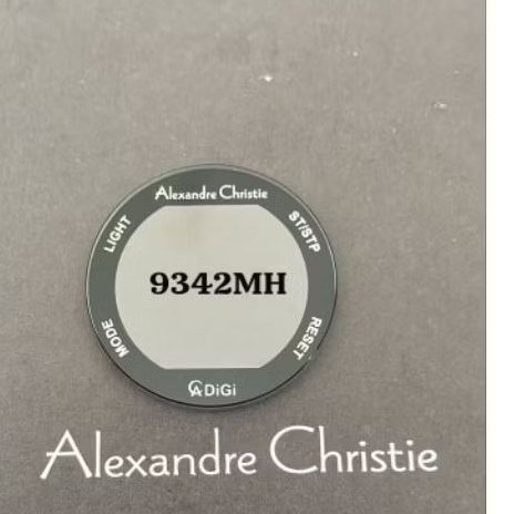kaca jam tangan Alexandre Christie 9342mh