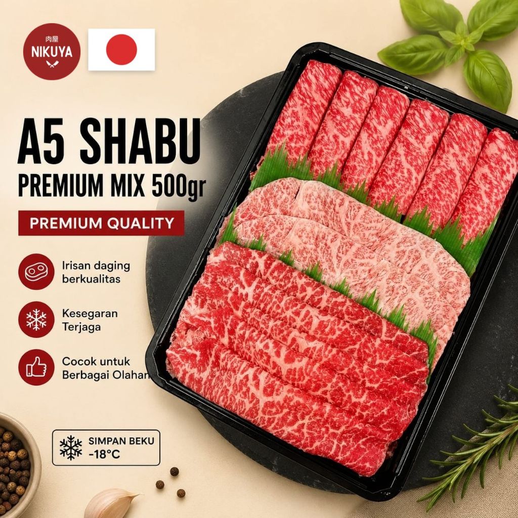 A5 WAGYU Miyazaki Japanese Slice - shabu2 celup jepang