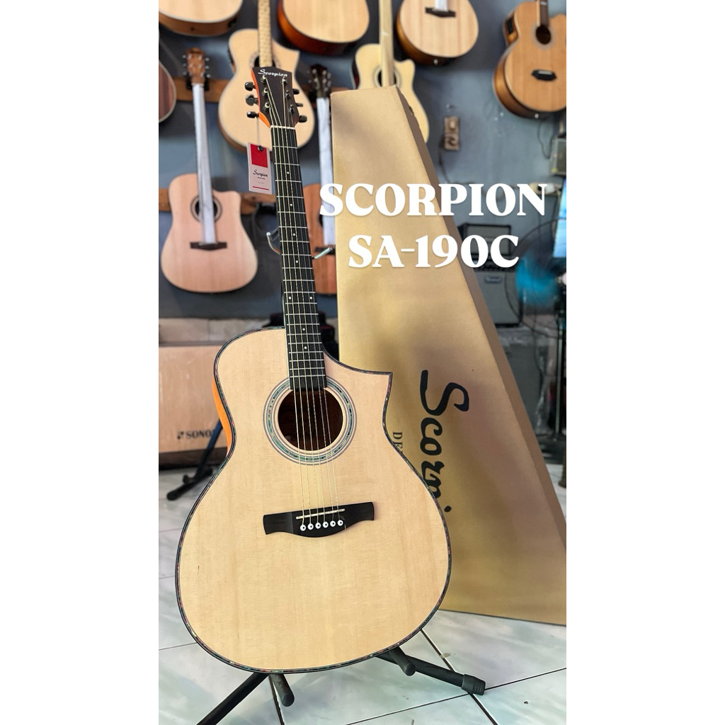 Gitar Akustik SCORPION SA-190C Original & Baru