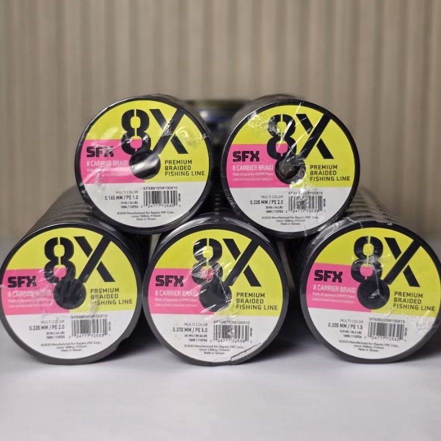 SFX PE SFX Sufix 8X Premium Braided Fishing Line Multi Warna 100meter Koneksi Tali Pancing Berkualit