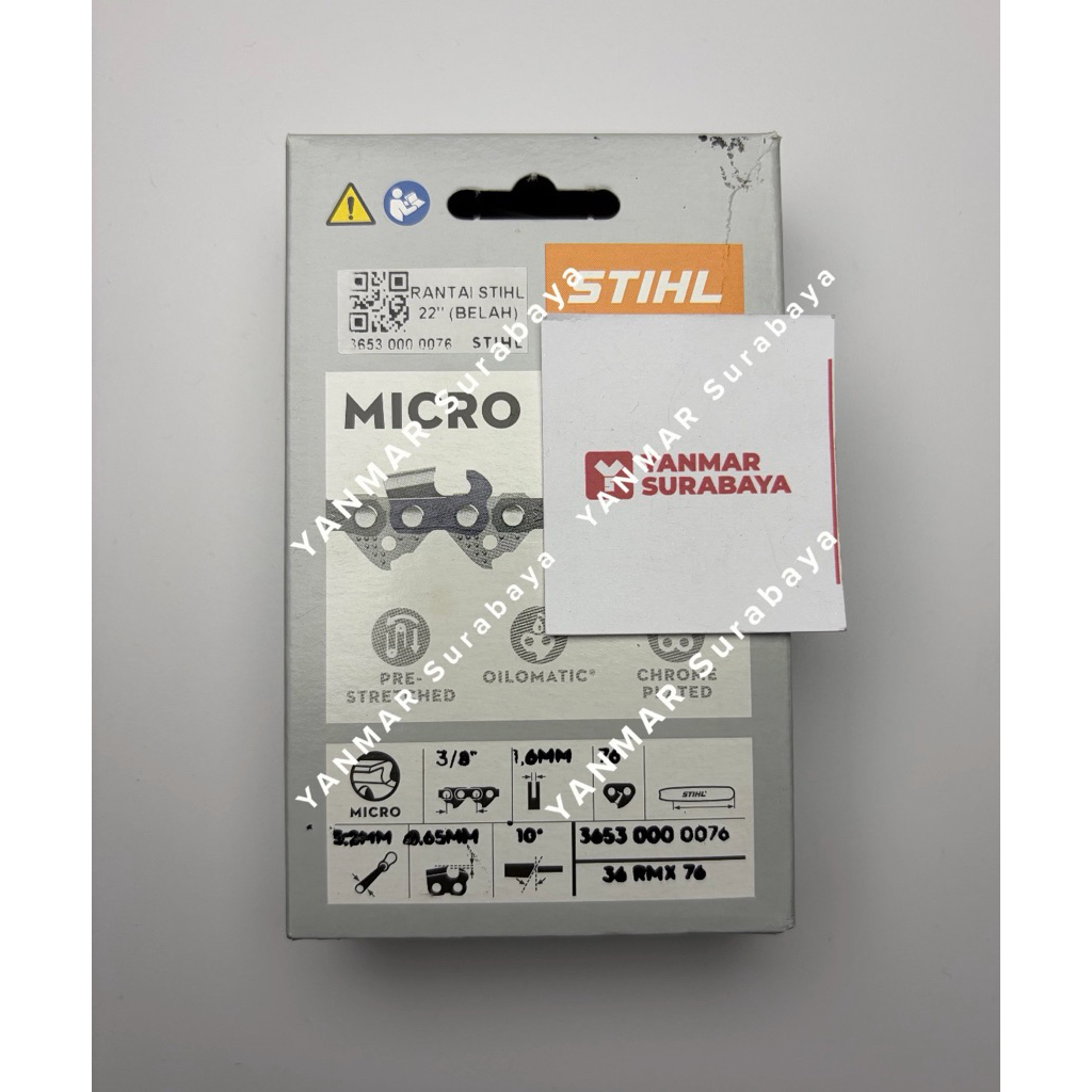 Rantai belah STIHL 22” Original 3653-000-0076